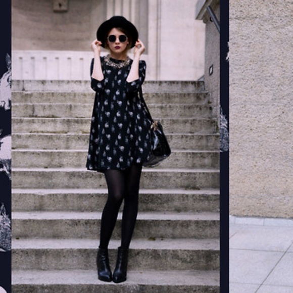 rabbit print dress h & m